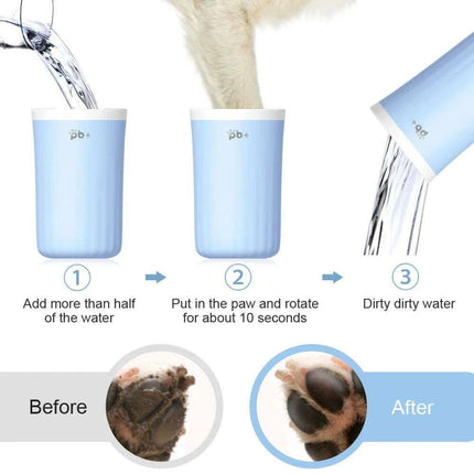 Portable Silicone Dog Paw Cleaner Cup - Effortless Grooming Tool for All Breeds - Très Elite