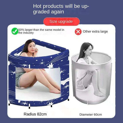 Portable Spa Bath: Compact Folding Adult Bathtub with Sauna Insulation for Relaxation - Très Elite