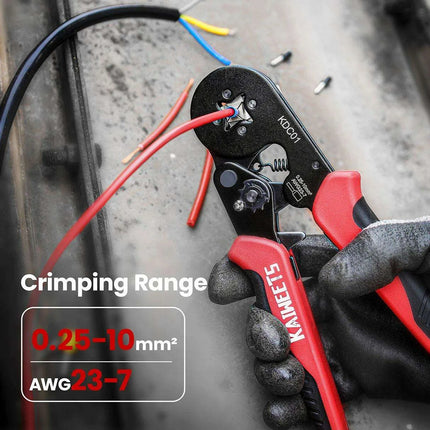 Precision Adjustable Crimping Tool Set with Quick Release Mechanism for Versatile Ferrules - Très Elite