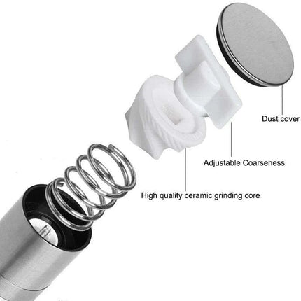 Precision Adjustable Salt and Pepper Mill Set - Dual Ceramic Grinder Combo - Très Elite