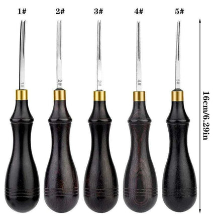 Precision Edge Beveling Tool Set for Leather Craft - Ergonomic Design for Flawless Finishing - Très Elite