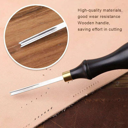 Precision Edge Beveling Tool Set for Leather Craft - Ergonomic Design for Flawless Finishing - Très Elite