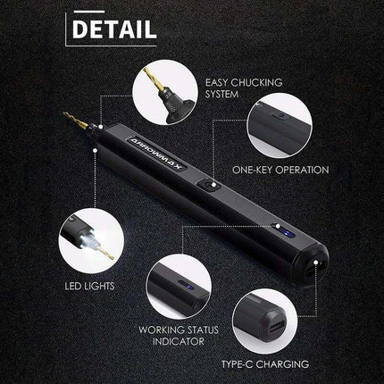 Precision Portable Drill Press Kit with Rechargeable Mini Electric Drill - Perfect for Various Materials - Très Elite