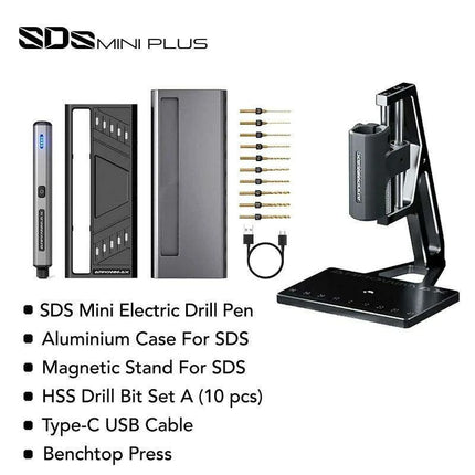 Precision Portable Drill Press Kit with Rechargeable Mini Electric Drill - Perfect for Various Materials..