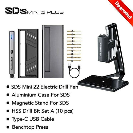 Precision Portable Drill Press Kit with Rechargeable Mini Electric Drill - Perfect for Various Materials - Très Elite
