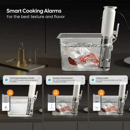 Precision Smart Sous Vide Cooker with WiFi Connectivity & 3D Water Circulation for Culinary Excellence - Très Elite