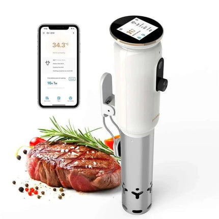 Precision Smart Sous Vide Cooker with WiFi Connectivity & 3D Water Circulation for Culinary Excellence - Très Elite