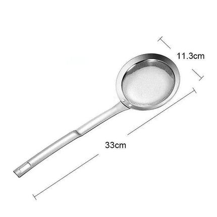 Precision Stainless Steel Skimmer Spoon for Effortless Cooking and Filtration