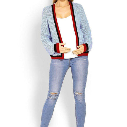 Pregnancy Chic Maternity Cardigan with Peekaboo Detail - Très Elite