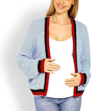Pregnancy Chic Maternity Cardigan with Peekaboo Detail - Très Elite