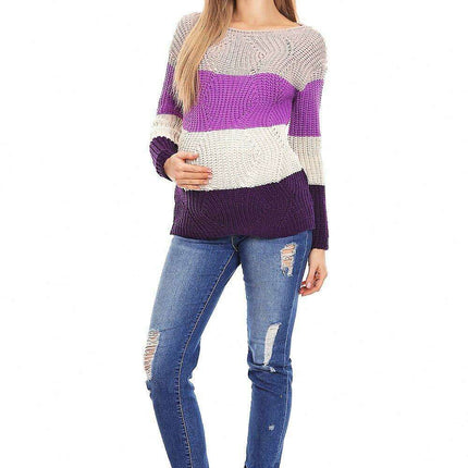 Pregnancy Chic Striped Cozy Sweater - Très Elite