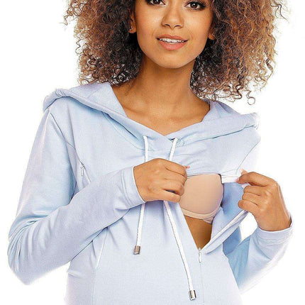 Pregnancy Hooded Nursing Dress: "Cozy Comfort" - Versatile Maternity Piece - Très Elite