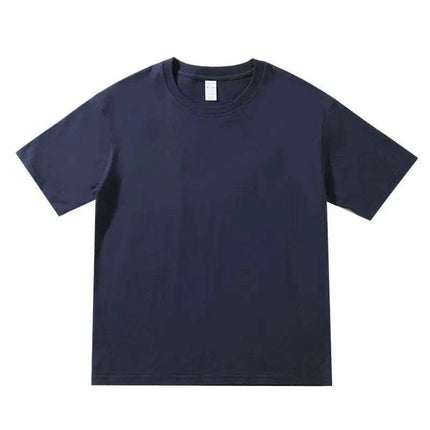 Premium 260gsm Men's Oversized Casual Cotton Short Sleeve T-Shirt - Summer Essential O-Neck Top