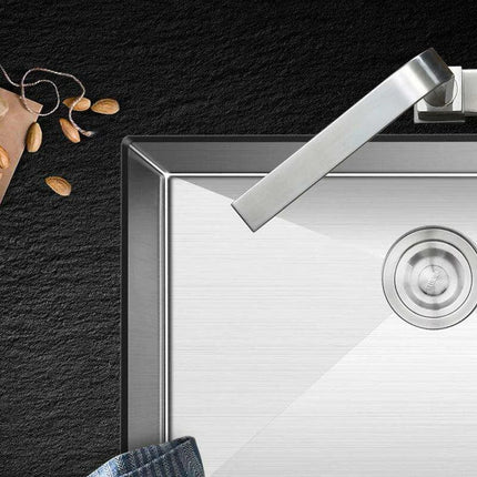 Premium 304 Stainless Steel Handmade Bar Sink Set with Rear Drain and Noise Reduction Features..