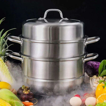 Premium 304 Stainless Steel Versatile Steamer for Healthy Cooking - Très Elite