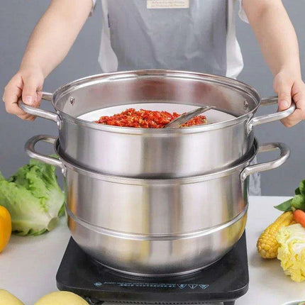Premium 304 Stainless Steel Versatile Steamer for Healthy Cooking - Très Elite