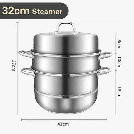 Premium 304 Stainless Steel Versatile Steamer for Healthy Cooking - Très Elite