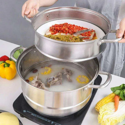 Premium 304 Stainless Steel Versatile Steamer for Healthy Cooking - Très Elite