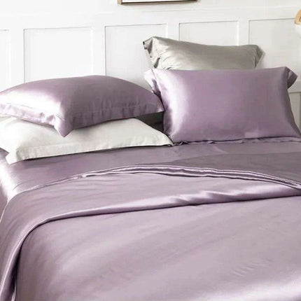Premium 30MM Pure Mulberry Silk Duvet Cover - Custom Seamless Bedding Available in Multiple Sizes- Très Elite- Très Elite