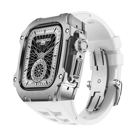 Premium 49mm Stainless Steel Apple Watch Case and Band - Redefine Your Elegance - Très Elite
