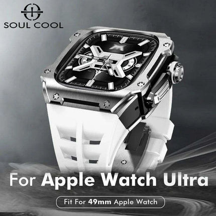 Premium 49mm Stainless Steel Apple Watch Case and Band - Redefine Your Elegance - Très Elite