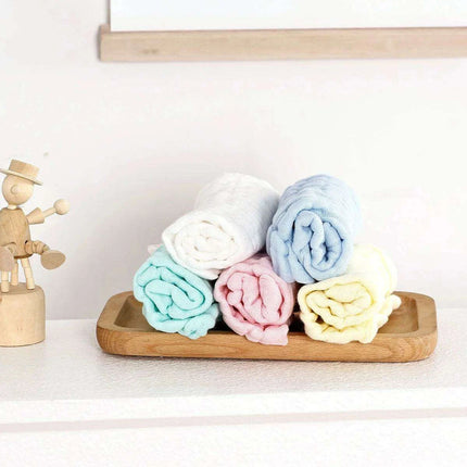 Premium 5-Piece Muslin Cotton Baby Towel Collection for Newborn Comfort - Très Elite