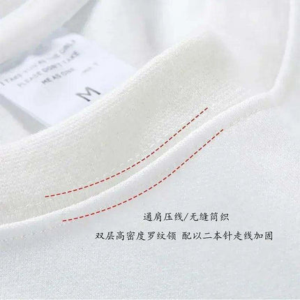 Premium 500g Pure Cotton Short Sleeve T-Shirt with Reinforced Neckline in Classic Black and White - Très Elite