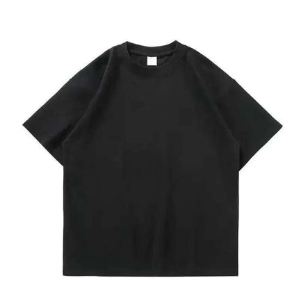 Premium 500g Pure Cotton Short Sleeve T-Shirt with Reinforced Neckline in Classic Black and White - Très Elite