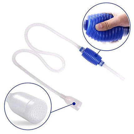 Premium 5.58ft Fish Tank Siphon Pump - Simplified Aquarium Cleaning System..