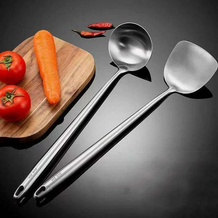 Premium 7-Piece Stainless Steel Cooking Utensil Set - Rust-Resistant Kitchen Tools - Très Elite