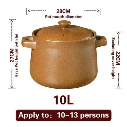 Premium Chinese Hot Pot & Stew Pot for Gas Stoves - Elevate Your Asian Cooking Experience - Très Elite