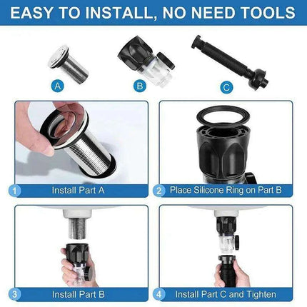 Premium Clog-Free Stainless Steel Sink Drainage Kit - Elevate Your Home Experience - Très Elite
