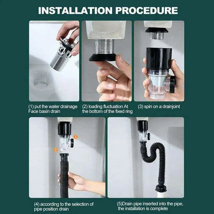 Premium Clog-Free Stainless Steel Sink Drainage Kit - Elevate Your Home Experience - Très Elite