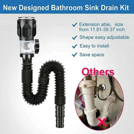 Premium Clog-Free Stainless Steel Sink Drainage Kit - Elevate Your Home Experience - Très Elite