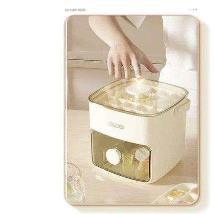 Premium Double Layer Ice Cube Maker - Food Safe Ice Storage Solution - Très Elite