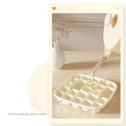 Premium Double Layer Ice Cube Maker - Food Safe Ice Storage Solution - Très Elite