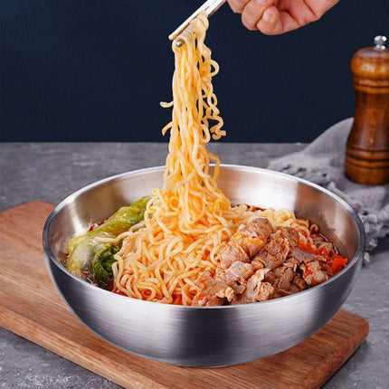 Premium Double-Walled Insulated Ramen Bowl in 900ml, 1100ml, and 1400ml Sizes for Hot Soups and Noodles - Très Elite