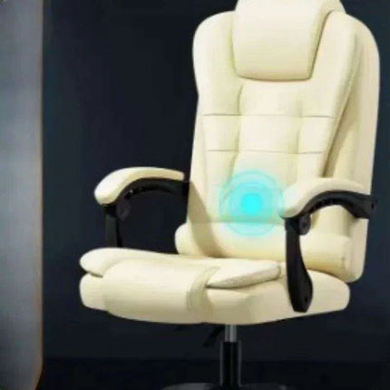 Premium Ergonomic Black Leather Gaming and Office Recliner Chair..