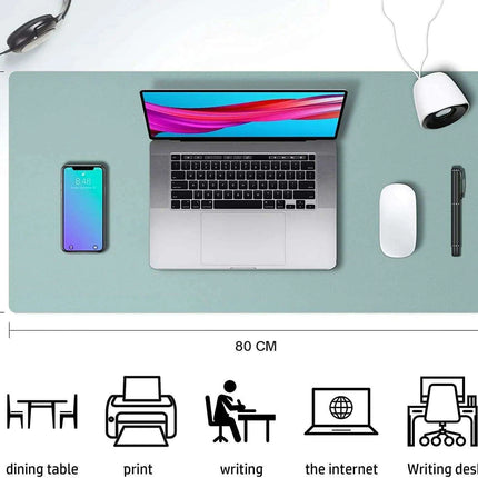 Premium Extra-Large Waterproof PU Leather Desk Protector - Multi-Purpose Mouse Pad for Office & Gaming with Anti-Slip Base - Très Elite