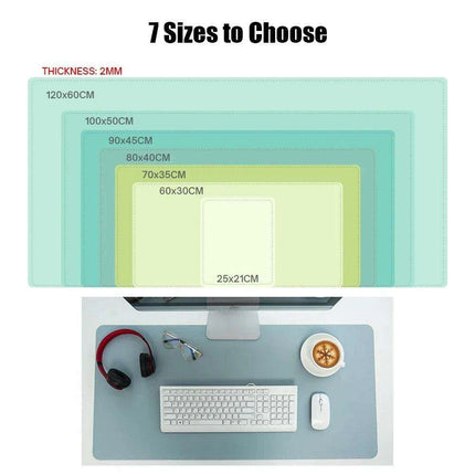 Premium Extra-Large Waterproof PU Leather Desk Protector - Multi-Purpose Mouse Pad for Office & Gaming with Anti-Slip Base - Très Elite
