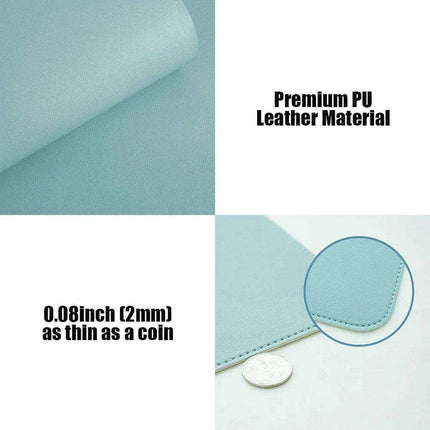 Premium Extra-Large Waterproof PU Leather Desk Protector - Multi-Purpose Mouse Pad for Office & Gaming with Anti-Slip Base - Très Elite