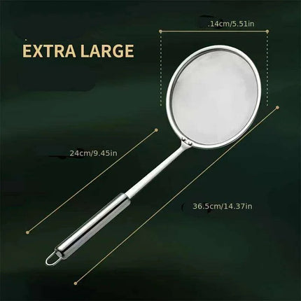 Premium Fine Mesh Skimmer Ladle for Effortless Grease and Foam Removal