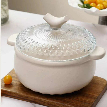 Premium Glass Ceramic Casserole Pot - Your Essential Kitchen Companion for Masterful Cooking - Très Elite