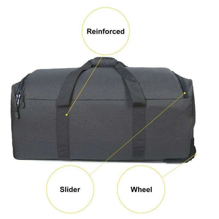 Premium Heavy-Duty Wheeled Tactical Duffel Bag for Adventurers and Travelers - Très Elite