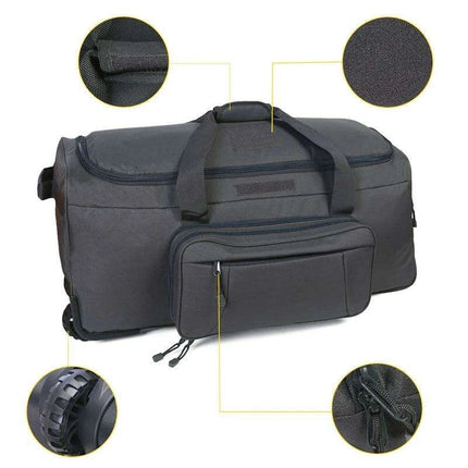 Premium Heavy-Duty Wheeled Tactical Duffel Bag for Adventurers and Travelers - Très Elite
