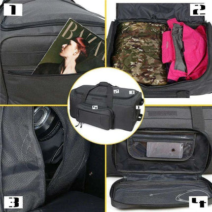 Premium Heavy-Duty Wheeled Tactical Duffel Bag for Adventurers and Travelers - Très Elite