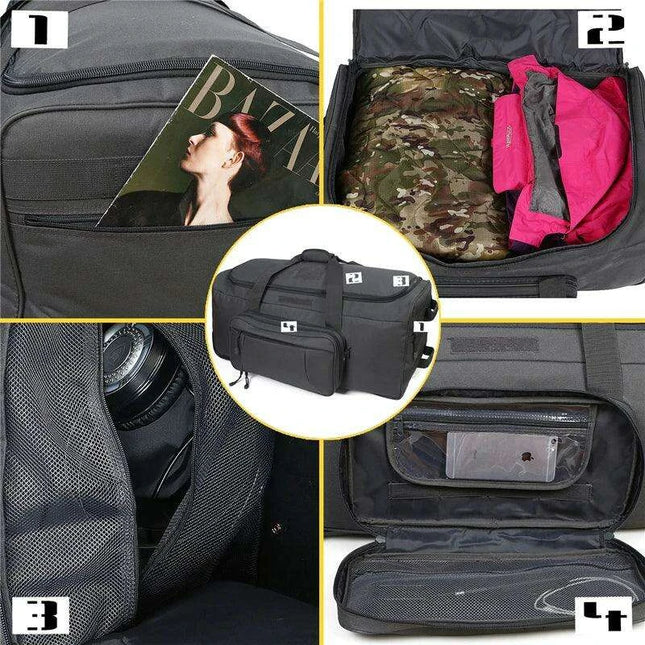 Premium Heavy-Duty Wheeled Tactical Duffel Bag for Adventurers and Travelers