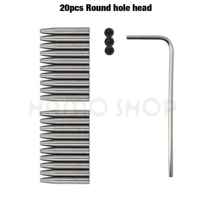 Premium Interchangeable Round Chisel Tool Set for Leather Crafting - Très Elite
