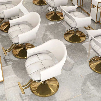 Premium Leather Salon Styling Chair for Exceptional Comfort and Versatility - Très Elite