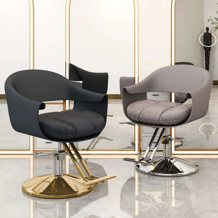 Premium Leather Salon Styling Chair for Exceptional Comfort and Versatility - Très Elite